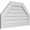 Ekena Millwork Octagonal Top Surface Mount PVC Gable Vent w/ 3-1/2"W x 1"P Standard Frame, 38"W x 22"H GVPOT38X2201SN - alternate 4